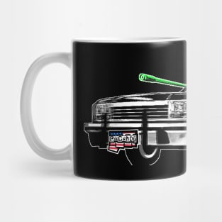 Highway Punchado Car Upgraded v. Blank Text Code Green Mug